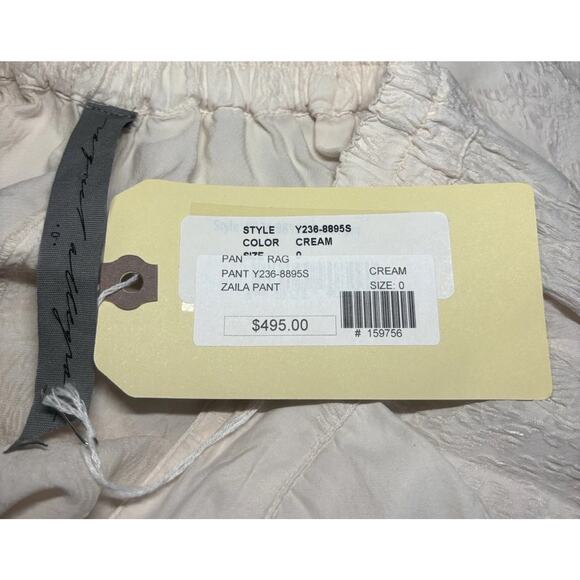 RAQUEL ALLEGRA Zaila Pant Cream Size O (XS) BNWT - Picture 5 of 11